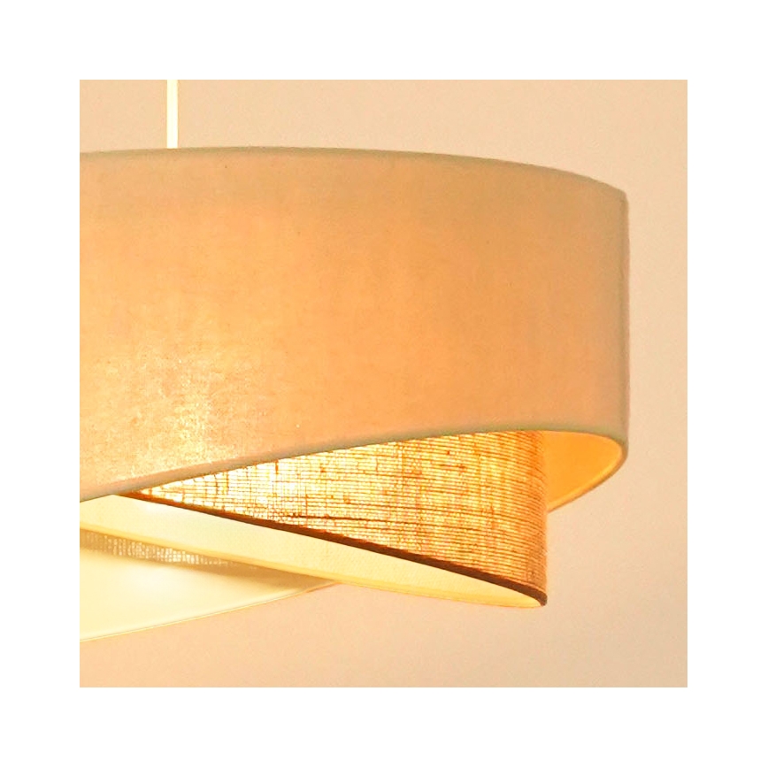 Brilagi - LED pendel LYRA 1xE27/15W/230V cremefarvet/beige