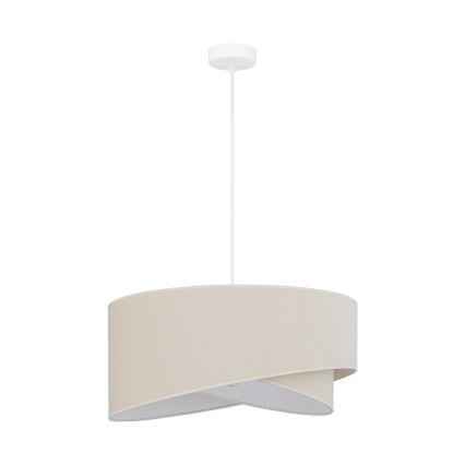 Brilagi - LED pendel LYRA 1xE27/15W/230V cremefarvet/hvid