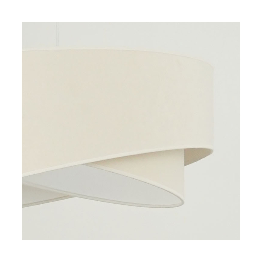 Brilagi - LED pendel LYRA 1xE27/15W/230V cremefarvet/hvid