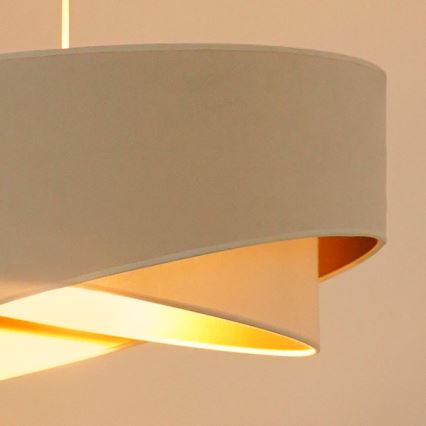 Brilagi - LED pendel LYRA 1xE27/15W/230V cremefarvet/hvid