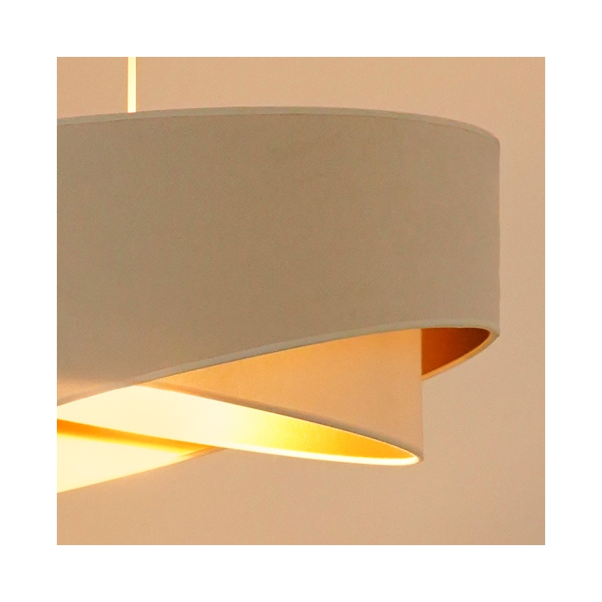 Brilagi - LED pendel LYRA 1xE27/15W/230V cremefarvet/hvid