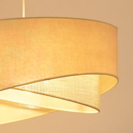 Brilagi - LED pendel LYRA 1xE27/15W/230V cremefarvet