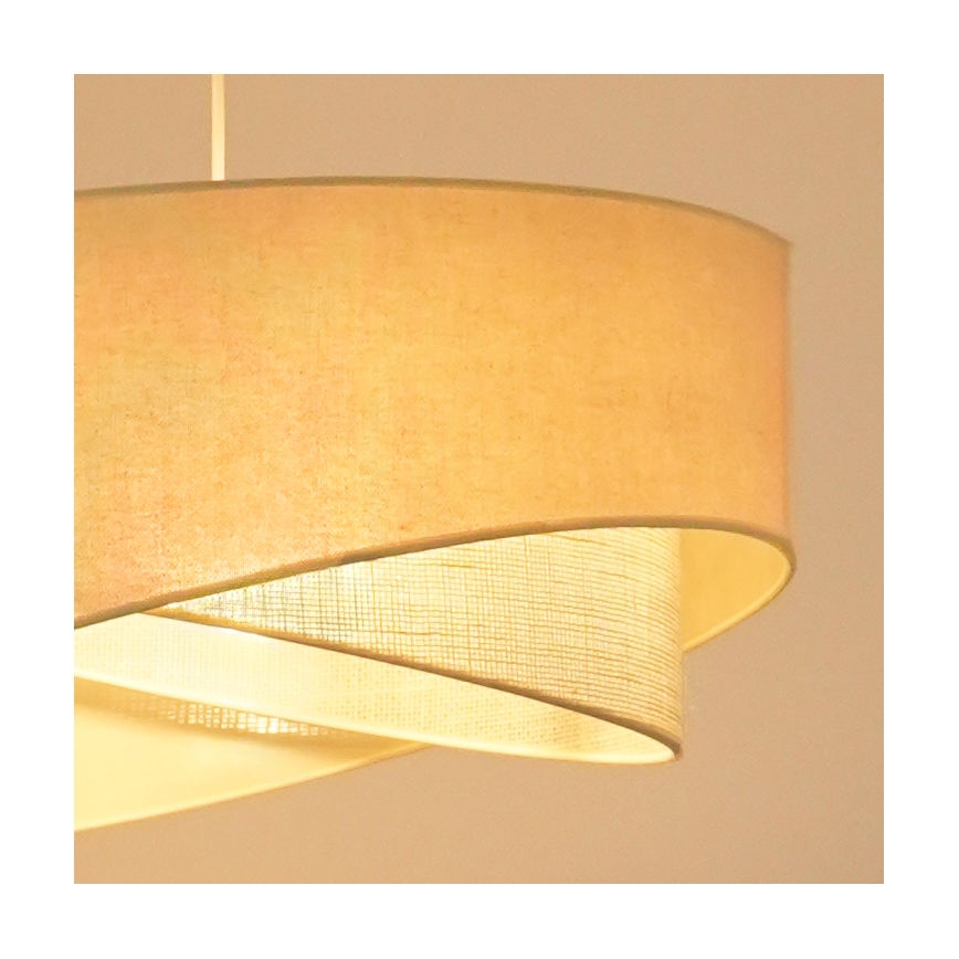 Brilagi - LED pendel LYRA 1xE27/15W/230V cremefarvet