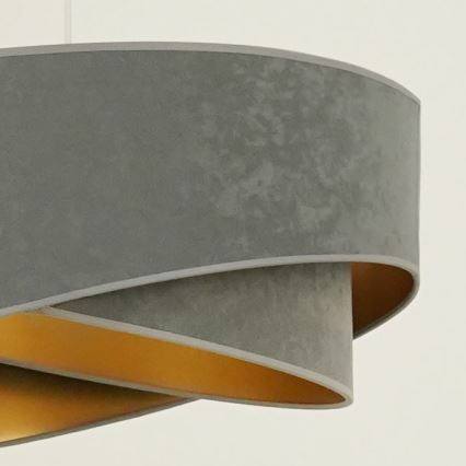 Brilagi - LED pendel LYRA 1xE27/15W/230V grå/guldfarvet