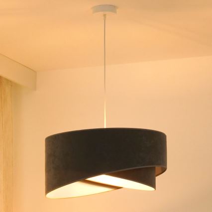 Brilagi - LED pendel LYRA 1xE27/15W/230V grå/hvid