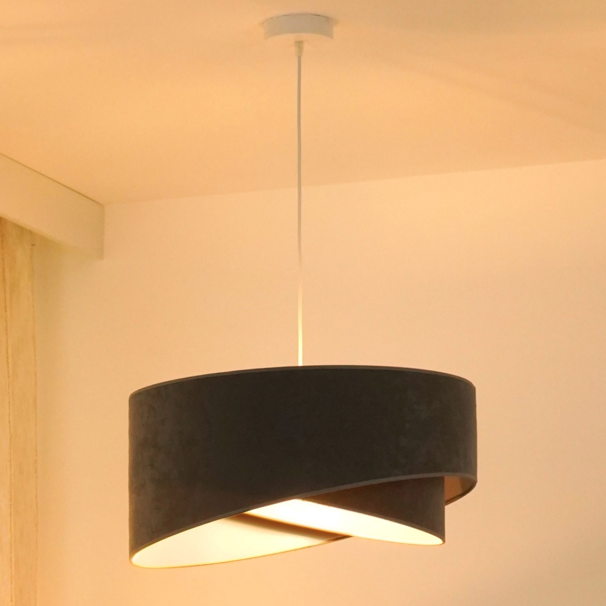 Brilagi - LED pendel LYRA 1xE27/15W/230V grå/hvid