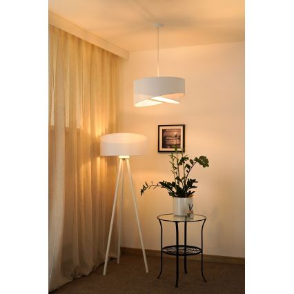 Brilagi - LED pendel LYRA 1xE27/15W/230V hvid