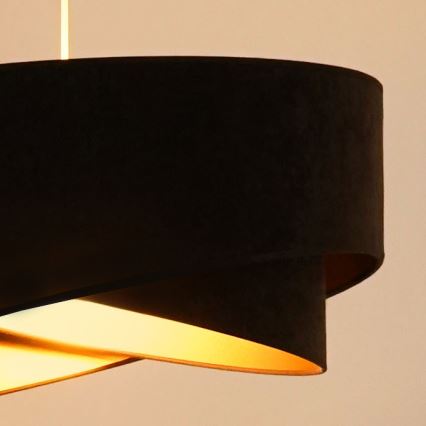 Brilagi - LED pendel LYRA 1xE27/15W/230V mørkebrun/guldfarvet