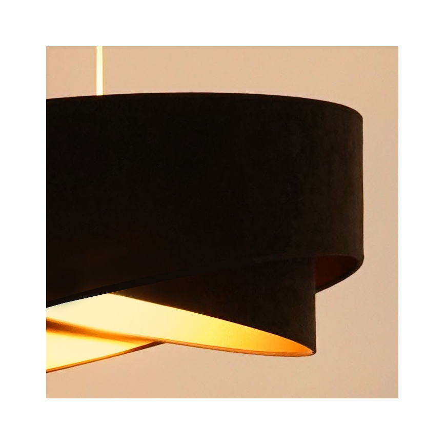 Brilagi - LED pendel LYRA 1xE27/15W/230V mørkebrun/guldfarvet