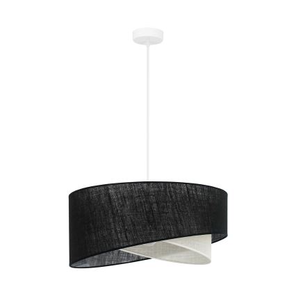 Brilagi - LED pendel LYRA 1xE27/15W/230V sort/cremefarvet