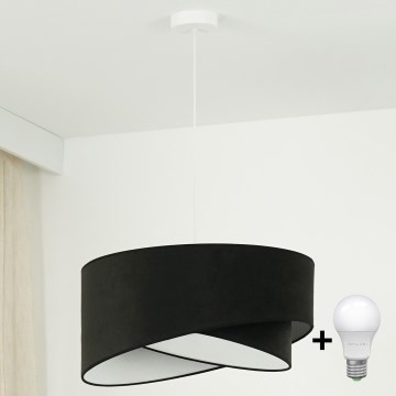 Brilagi - LED pendel LYRA 1xE27/15W/230V sort/hvid