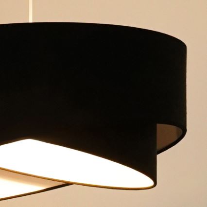 Brilagi - LED pendel LYRA 1xE27/15W/230V sort/hvid