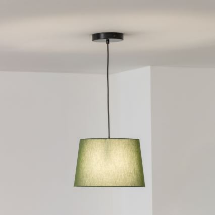 Brilagi - LED-pendel med kabel CERIA 1xE27/40W/230V Ø 30 cm grøn