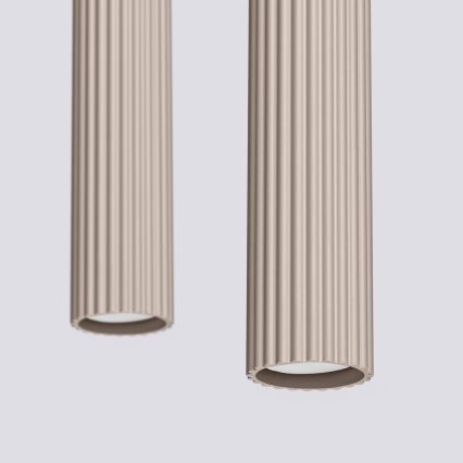 Brilagi - LED-pendel med kabel CRESTO 2xGU10/10W/230V taupe