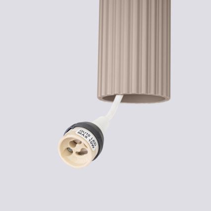 Brilagi - LED-pendel med kabel CRESTO 2xGU10/10W/230V taupe