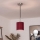Brilagi - LED-pendel med kabel NUBILA 1xE27/60W/230V Ø 14 cm sort/pompejsk rød