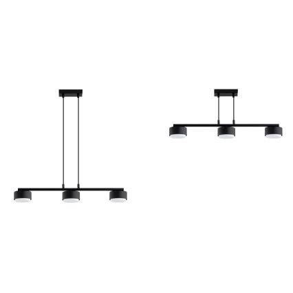 Brilagi - LED-pendel med kabelophæng MONO 3xGX53/30W/230V sort