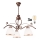 Brilagi - LED Pendel med kædeophæng ANTICO 3xE27/60W/230V bronzefarvet patina