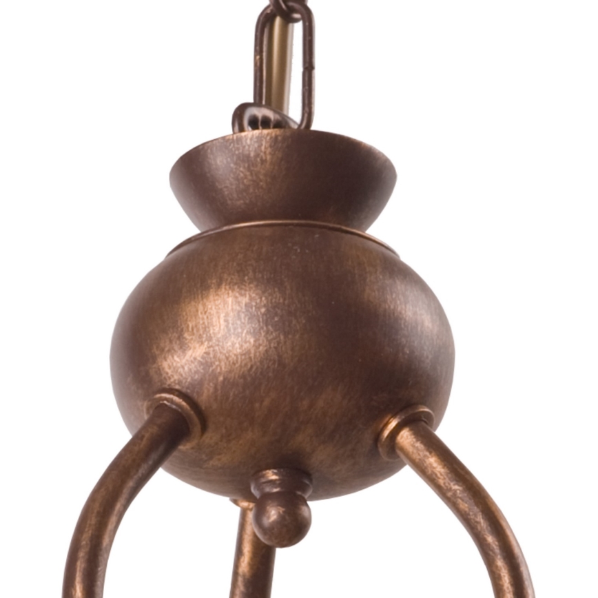 Brilagi - LED Pendel med kædeophæng ANTICO 3xE27/60W/230V bronzefarvet patina