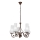 Brilagi - LED Pendel med kædeophæng COTTAGE 5xE14/40W/230V brun/hvid