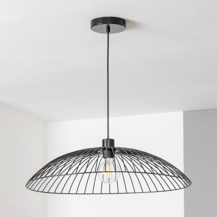 Brilagi - LED-pendel med wire CERIA WIRE 1xE27/40W/230V Ø 60 cm sort
