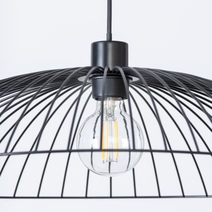 Brilagi - LED-pendel med wire CERIA WIRE 1xE27/40W/230V Ø 60 cm sort