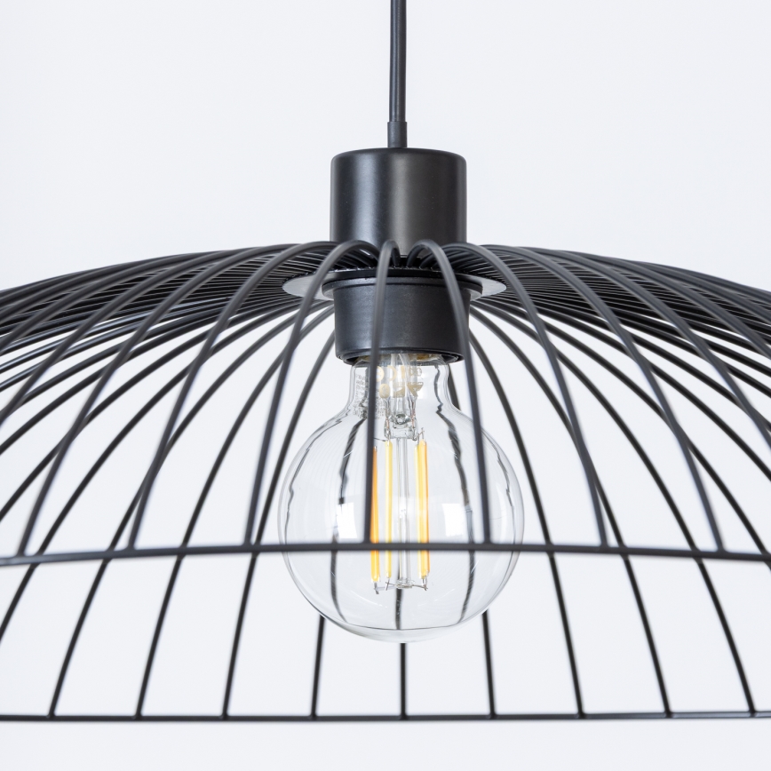 Brilagi - LED-pendel med wire CERIA WIRE 1xE27/40W/230V Ø 60 cm sort
