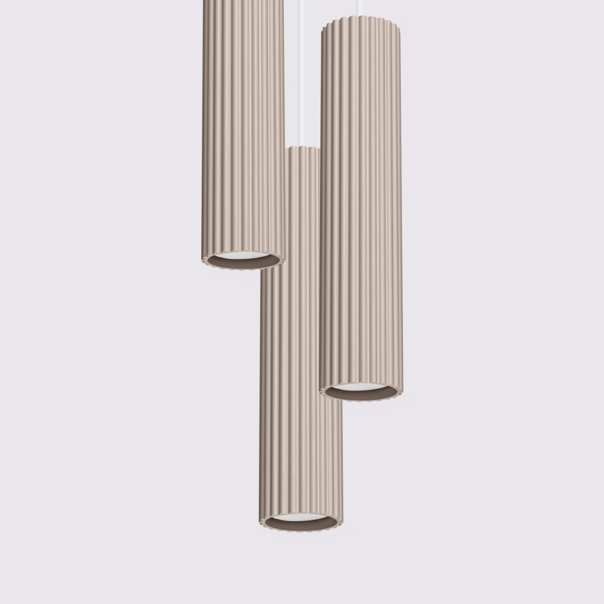 Brilagi - LED-pendel med wire CRESTO 3xGU10/10W/230V taupe