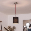 Brilagi - LED-pendel med wire NUBILA 1xE27/60W/230V Ø 14 cm rød/sort