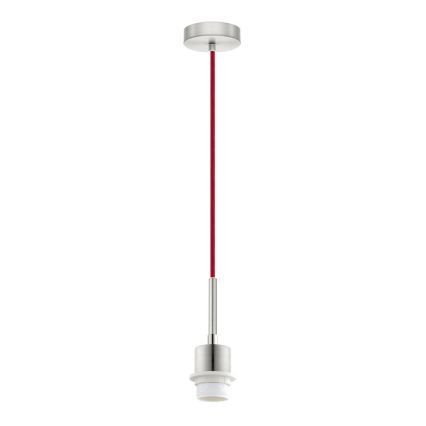 Brilagi - LED-pendel med wire NUBILA 1xE27/60W/230V Ø 14 cm rød/sort