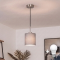 Brilagi - LED-pendel med wire NUBILA 1xE27/60W/230V Ø 14 cm sort/lysegrå