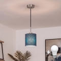 Brilagi - LED-pendel med wire NUBILA 1xE27/60W/230V Ø 14 cm sort/mørkeblå