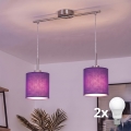 Brilagi - LED-pendel med wire NUBILA 2xE27/60W/230V lilla