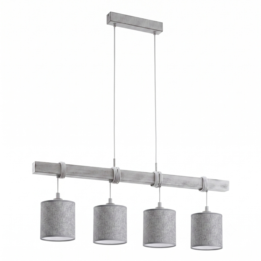 Brilagi - LED-pendel med wire NUBILA 4xE27/60W/230V grå