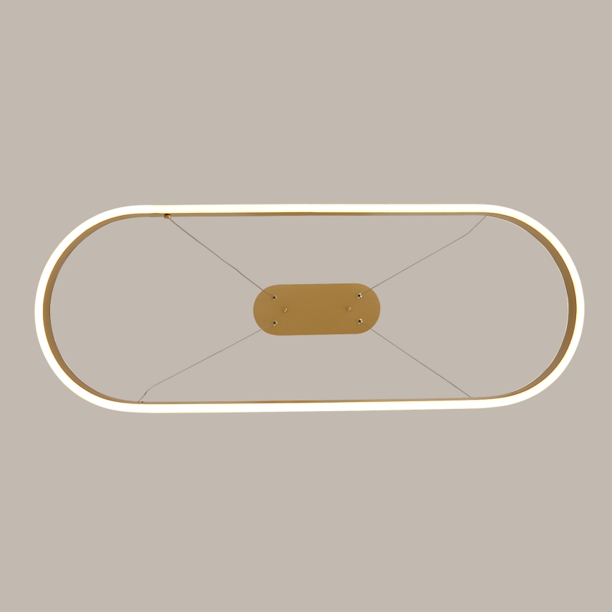 Brilagi - LED-pendel med wire PONDIE LED/44W/230V 80x30 cm guld