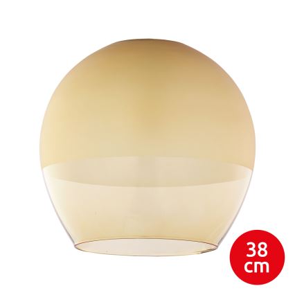 BRILAGI - LED pendel på wire RETRO GLASS 1xE27/60W/230V Ø 38 cm mat krom/røget beige