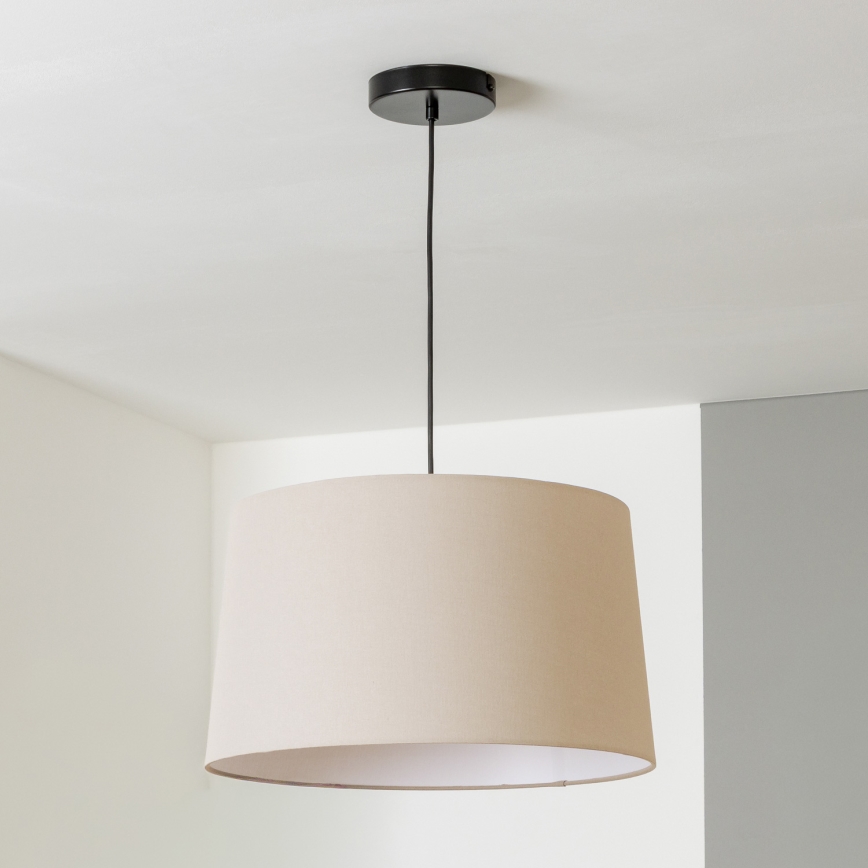 Brilagi - LED-pendel med wireophæng CERIA 1xE27/40W/230V Ø 45 cm beige