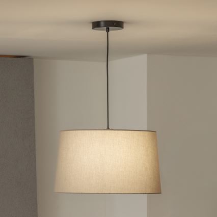 Brilagi - LED-pendel med wireophæng CERIA 1xE27/40W/230V Ø 45 cm beige