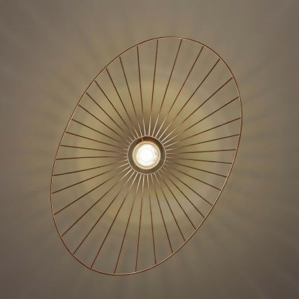 Brilagi - LED-pendel med wireophæng CERIA WIRE 1xE27/40W/230V 60x80 cm bronze