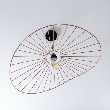 Brilagi - LED-pendel med wireophæng CERIA WIRE 1xE27/40W/230V 60x80 cm bronze