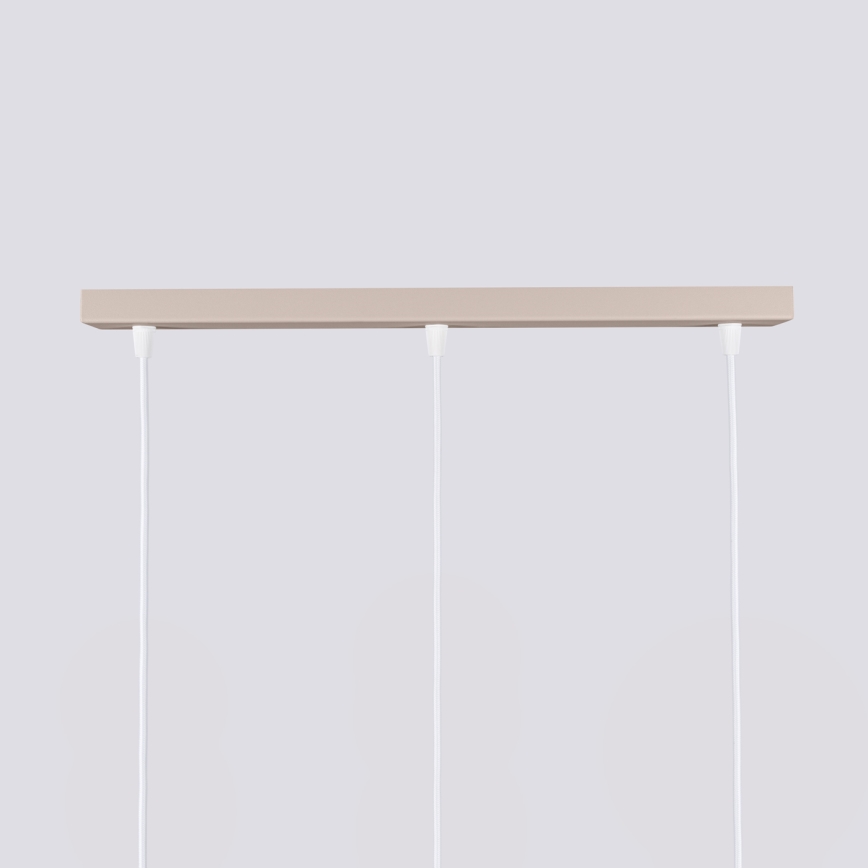 Brilagi - LED-pendel med wireophæng CRESTO 3xGU10/10W/230V taupe