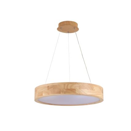 Brilagi - LED-pendel på wire FALCON WOOD LED/30W/230V 3000/4000/6000K Ø 45 cm træ