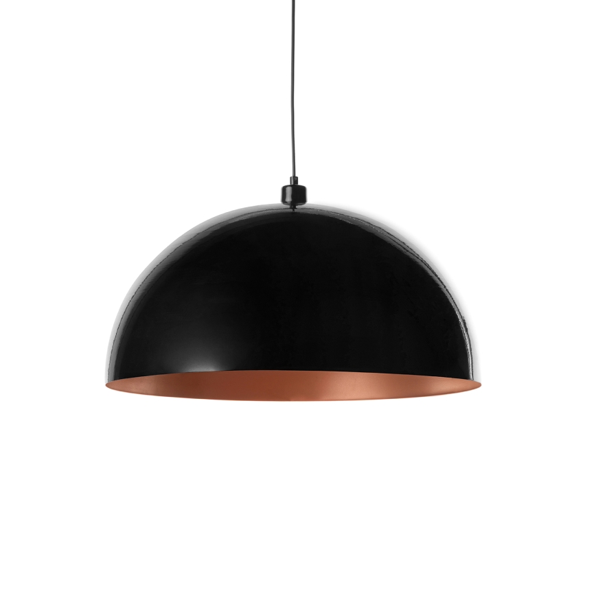 Brilagi - LED-pendel med wireophæng METALO 1xE27/40W/230V Ø 40 cm sort/kobber