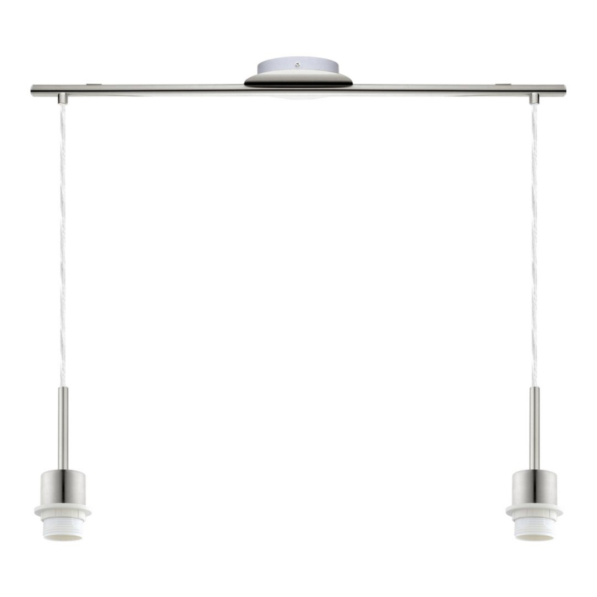 Brilagi - LED-pendel med wireophæng NUBILA 2xE27/60W/230V sort
