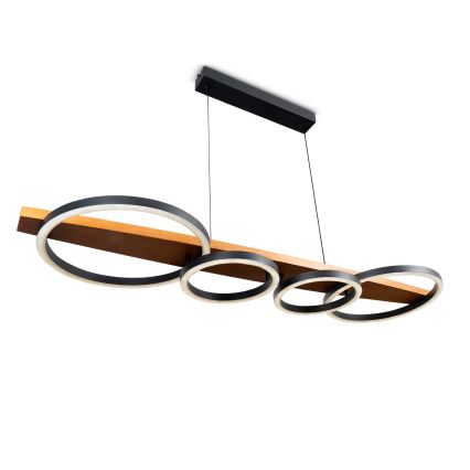 BRILAGI - LED-pendel med wireophæng PLANK LED/35W/230V 4000K 30x100 cm træ