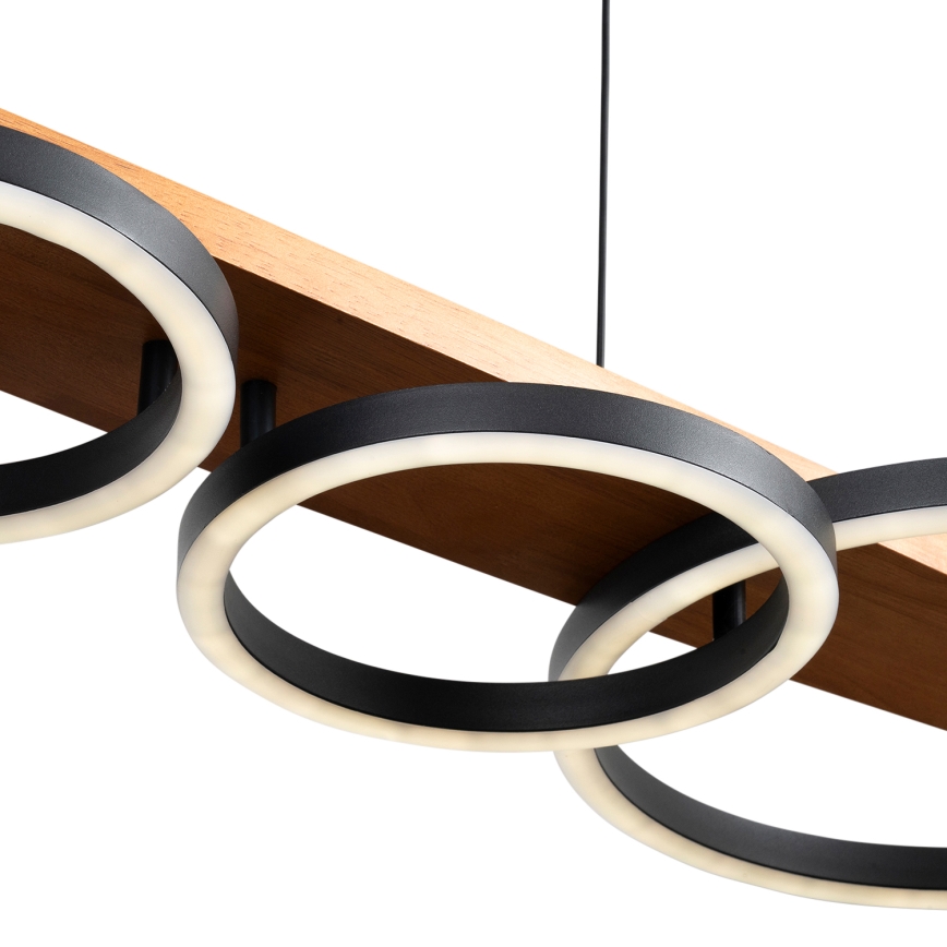 BRILAGI - LED-pendel med wireophæng PLANK LED/35W/230V 4000K 30x100 cm træ