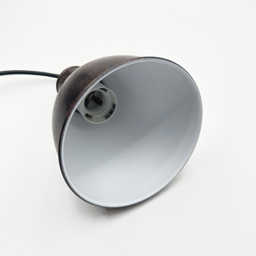 Brilagi - LED-pendel med wireophæng RIDDY 4xE27/60W/230V kobber/patina