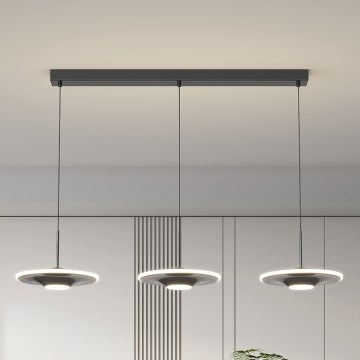 Brilagi - LED-pendel med wireophæng VERANO 3xLED/15W/230V