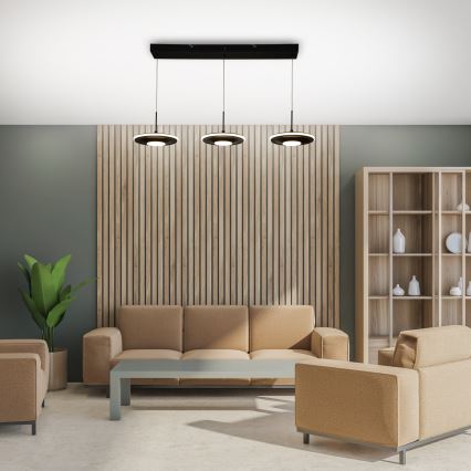 Brilagi - LED-pendel med wireophæng VERANO 3xLED/15W/230V