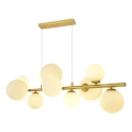 Brilagi - LED pendel MILLA 10xG9/3W/230V guldfarvet/hvid